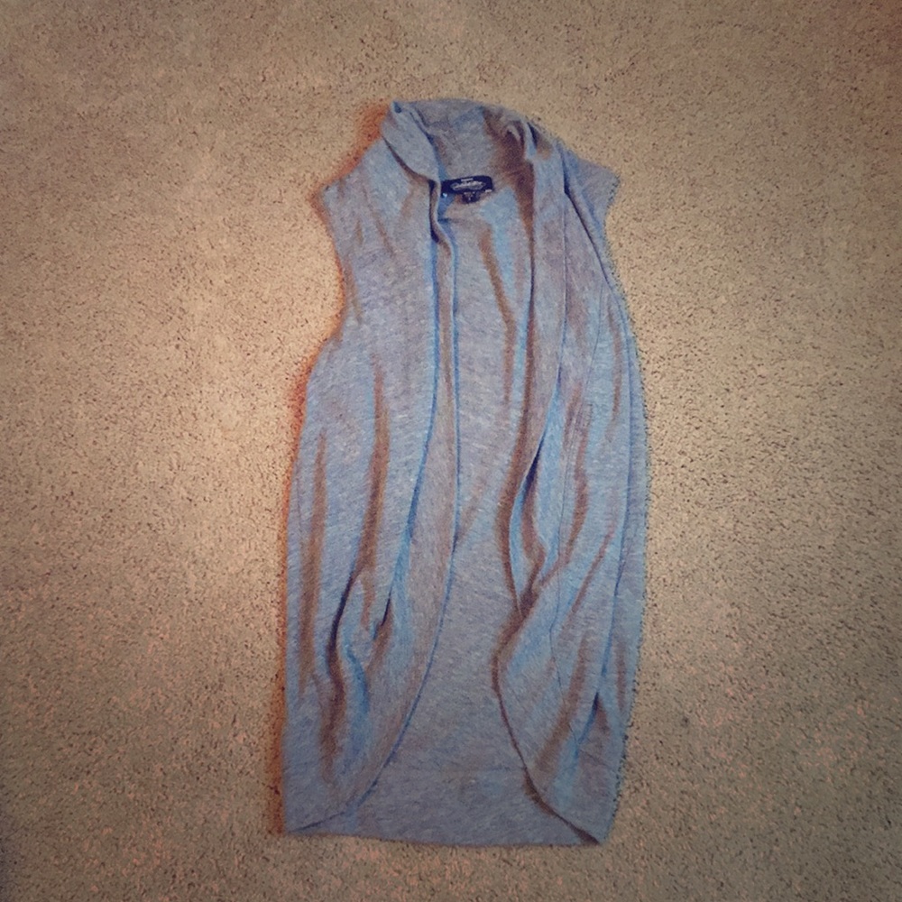 Grey/heather cotton vest